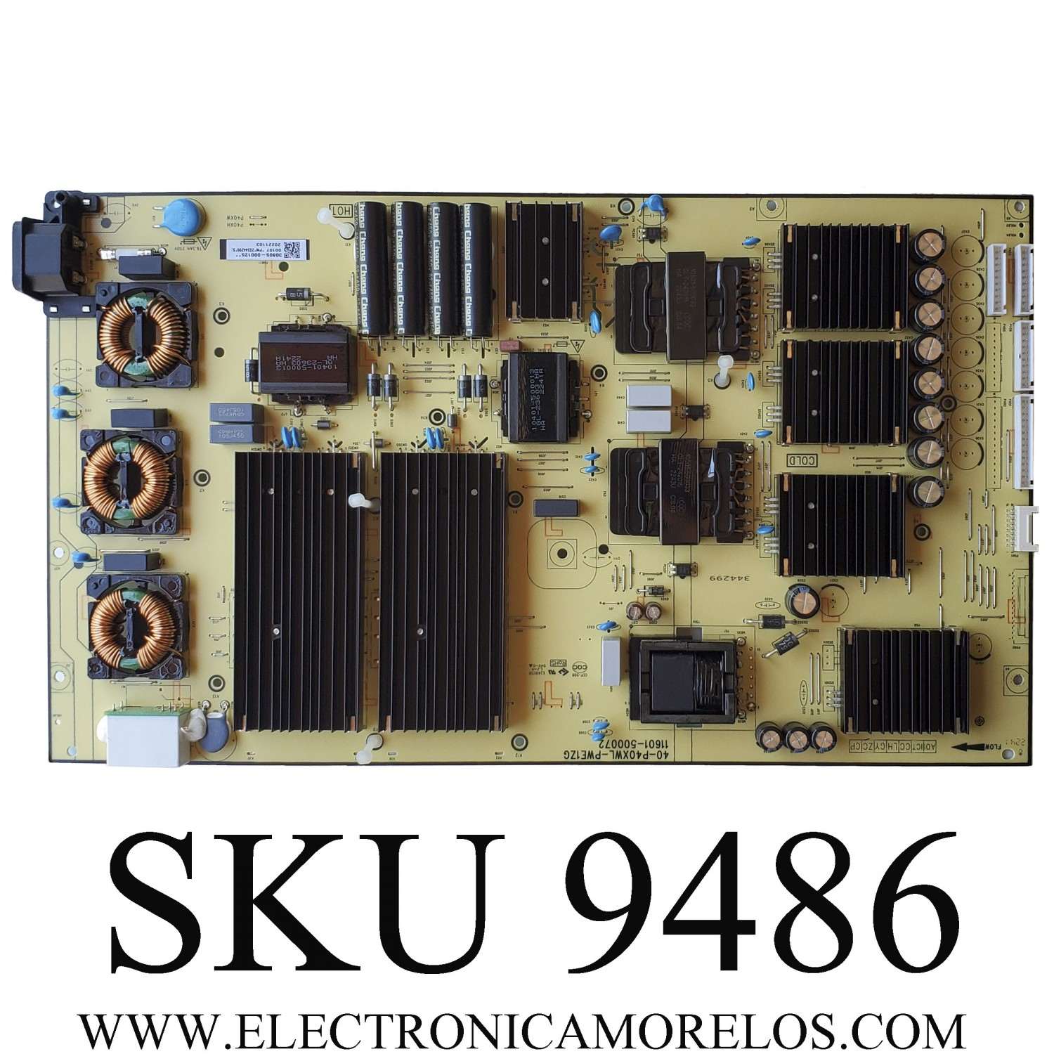 FUENTE PARA TV TCL / NUMERO DE PARTE 30805-000125 / 40-P40XWL-PWE1ZG / 00109 / 20221103 / 11601-500072 / MODELO 75S555